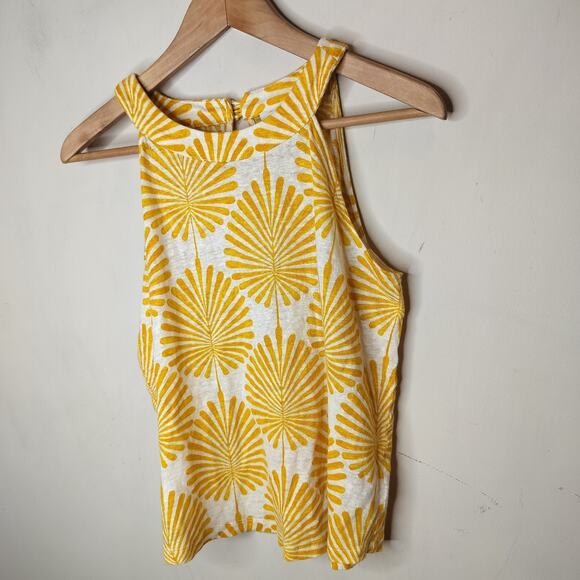 Joie 100% Linen Knit Tank Top Floral - Picture 4 of 9